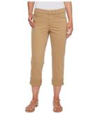 Nydj - Dayla Wide Cuff Capris In Sepia