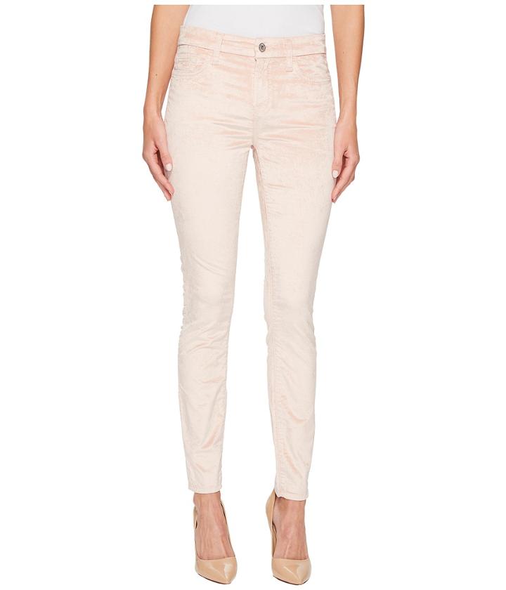 7 For All Mankind - Velvet Ankle Skinny In Blush