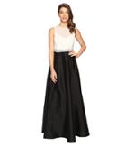 Adrianna Papell - Bead Boidice Taffetta Long Gown