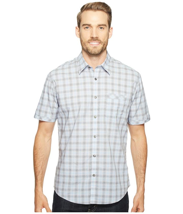 James Campbell - Matrix Short Sleeve Woven Plaid Shirt