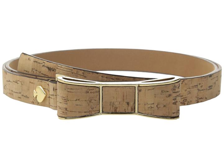 Kate Spade New York - Cork Belt W/ Bow Buckle
