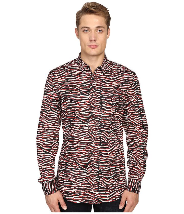 Just Cavalli - Slim Fit Swallow Print Shirt