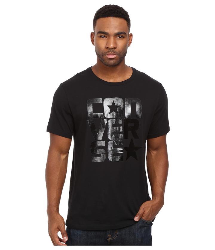 Converse - Black On Black Block Tee