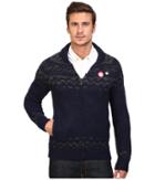 Scotch & Soda - Zip-thru Cardigan In Chunky Slub Yarn Knit
