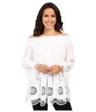 Adrianna Papell - Embroidery Voile Off Shoulder