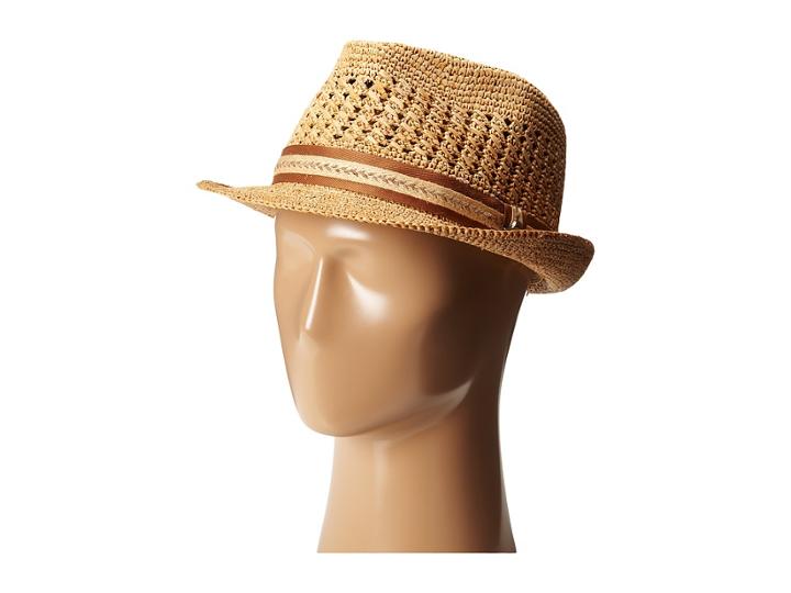 Tommy Bahama - Vent Crochet Raffia Fedora