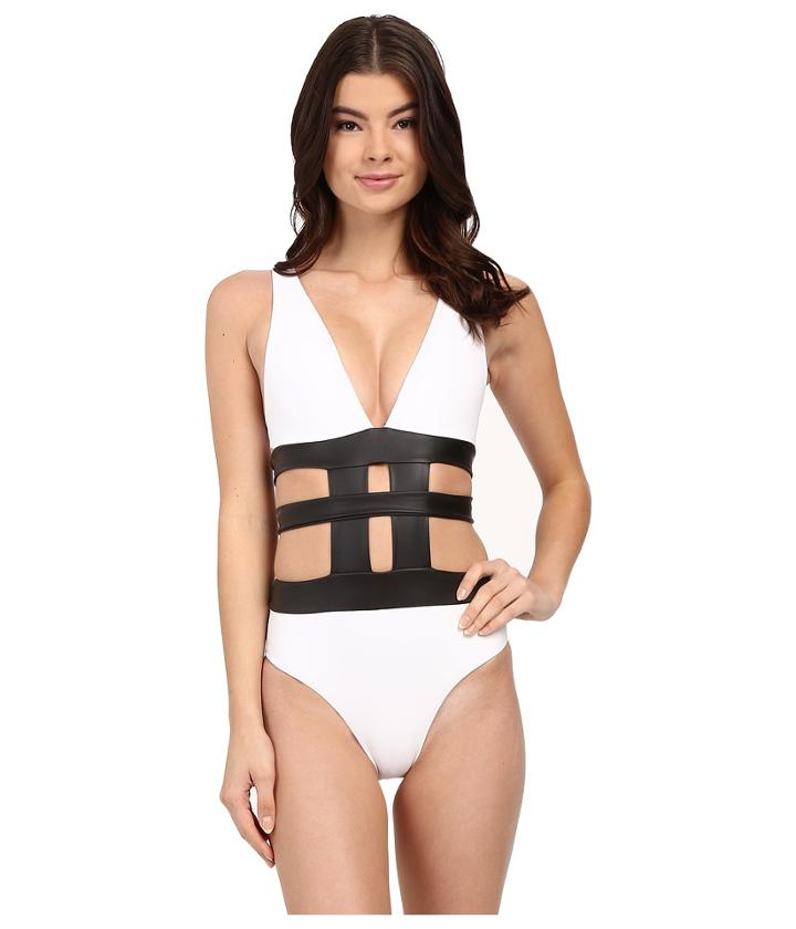 Jets By Jessika Allen - Apparition Plunge Banded One-piece Swimsuit