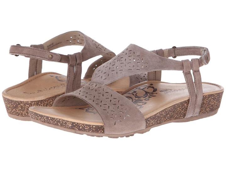 Aetrex Sandalista Melanie Adjustable Quarter Strap