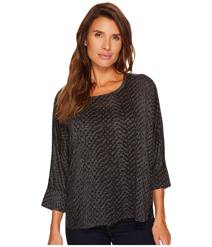 Tribal - Dolman Sleeve Knit Burnout Shirt