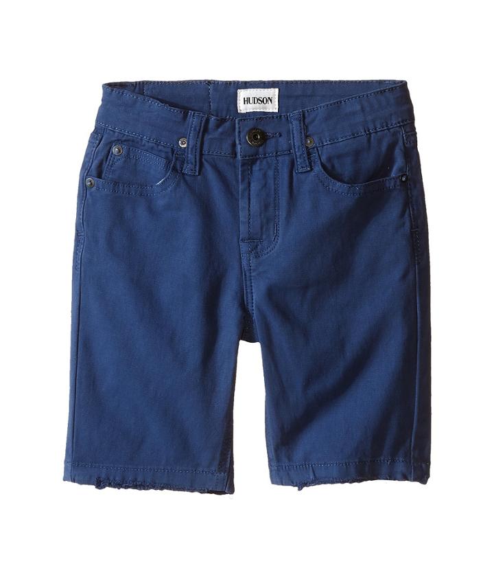 Hudson Kids - Stretch Twill Five-pocket Shorts In Treasure Indigo