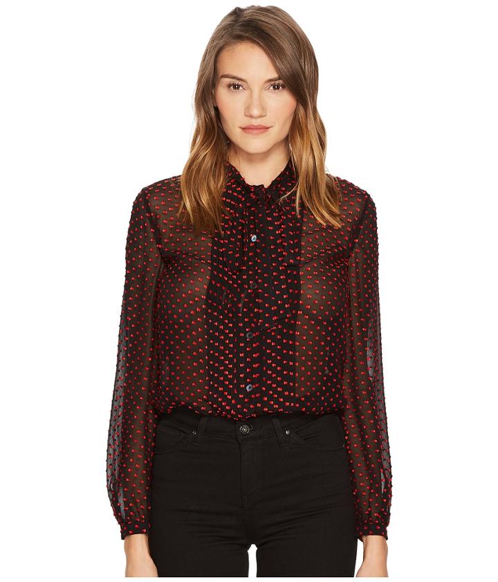 Mcq - Pintuck Fil Coupe Spot Blouse