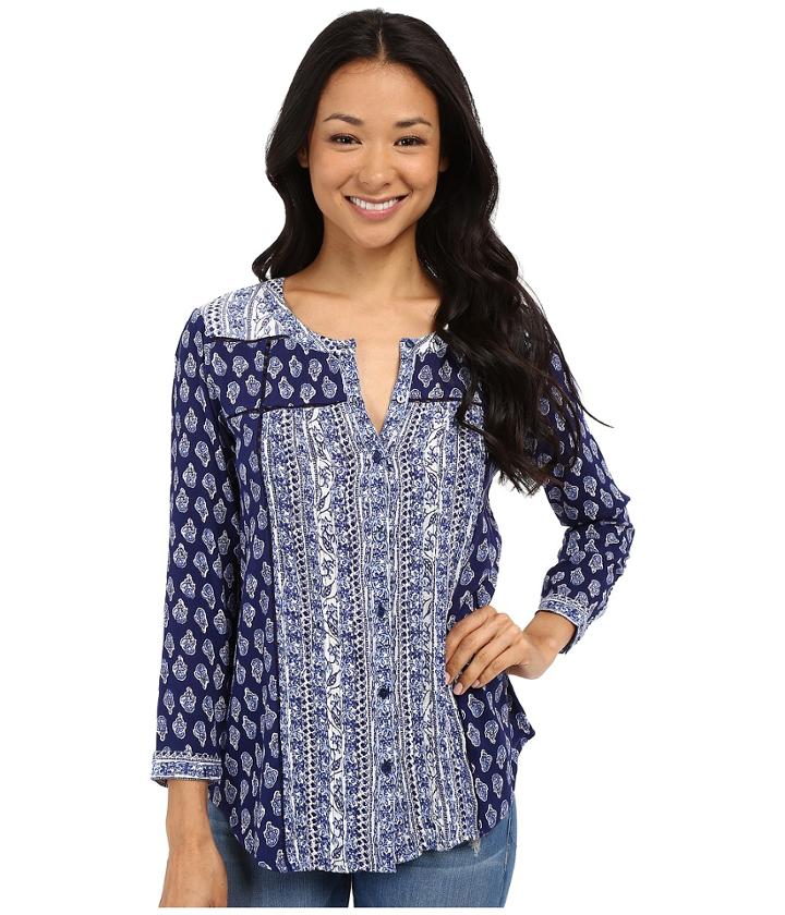 Lucky Brand - Mix Print Top