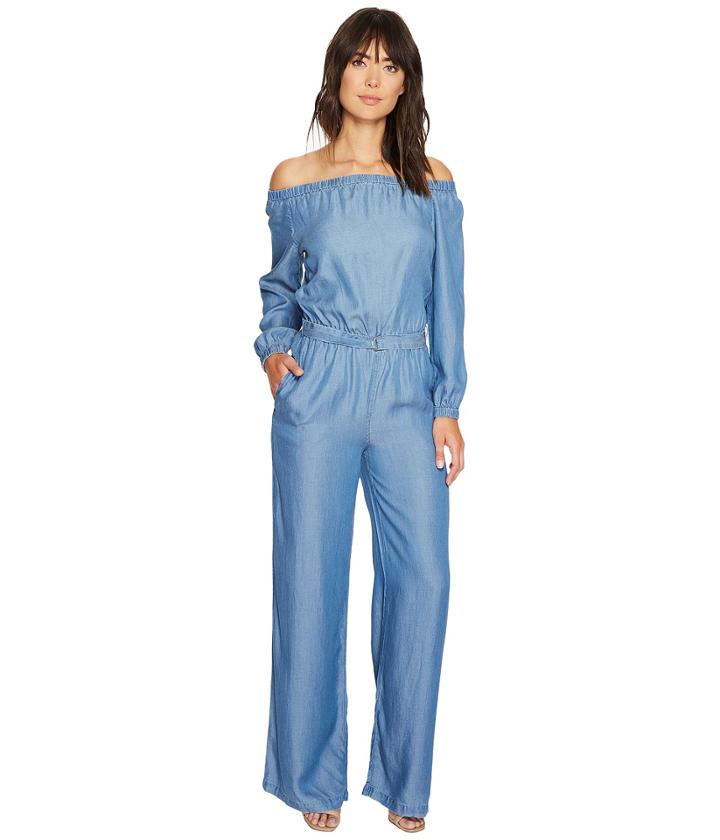 Michael Michael Kors - Tencel Off Shoulder Jumpsuit