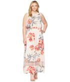 Adrianna Papell - Plus Size Tropical Breeze Maxi Dress