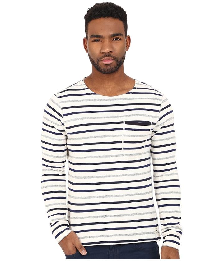 Scotch &amp; Soda - Home Alone Long Sleeve Tee In Special Qualities