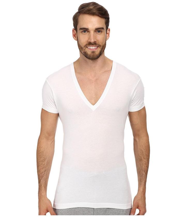 2(x)ist Pima Slim Fit Deep V-neck T-shirt
