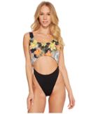 The Bikini Lab - Tropic Like It's Hot Cut Out High Leg One-piece