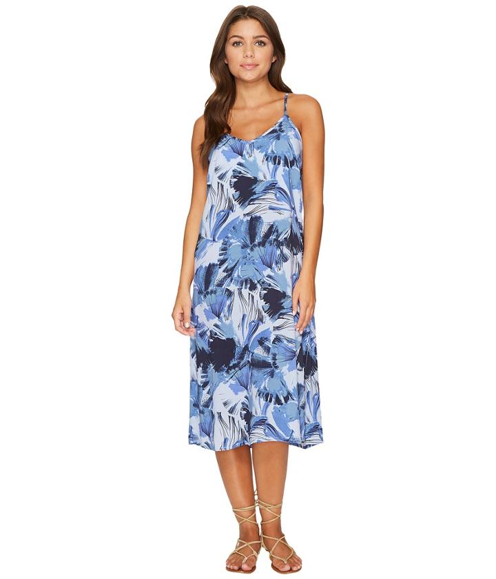 Rvca - Chasing Shadows Floral Midi Dress