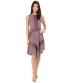 Donna Morgan - Asymmetrical Hem Sleeveless Twill Midi Dress