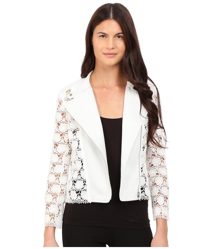 Yigal Azrou  L - Lace Moto Leather Jacket