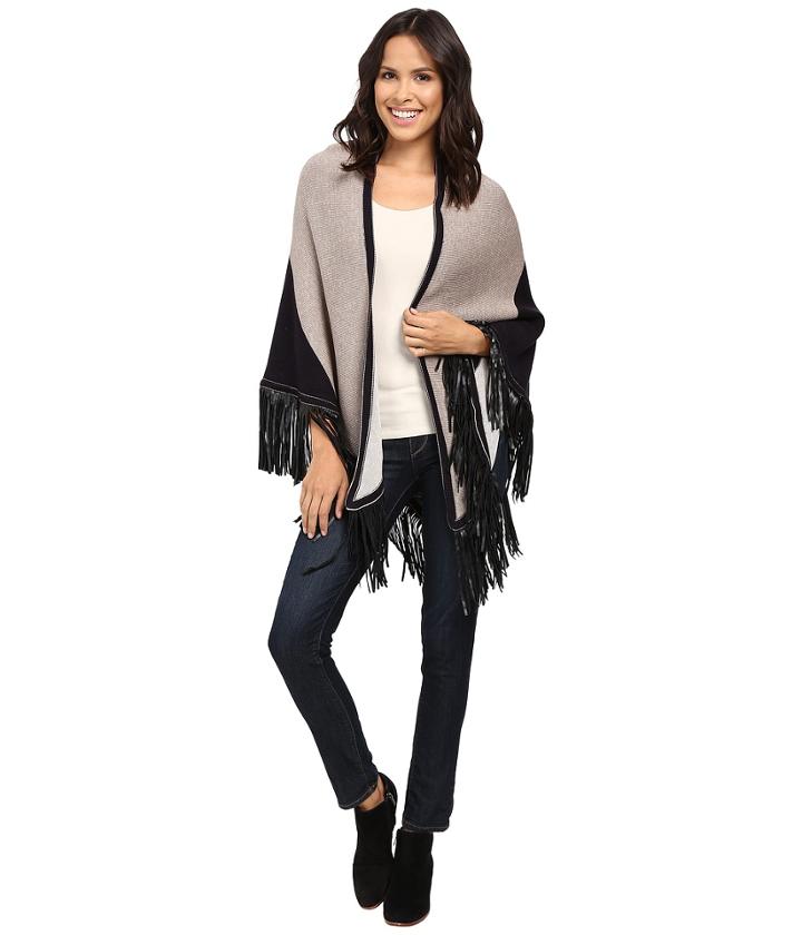 Nic+zoe - Color Block Fringe Scarf