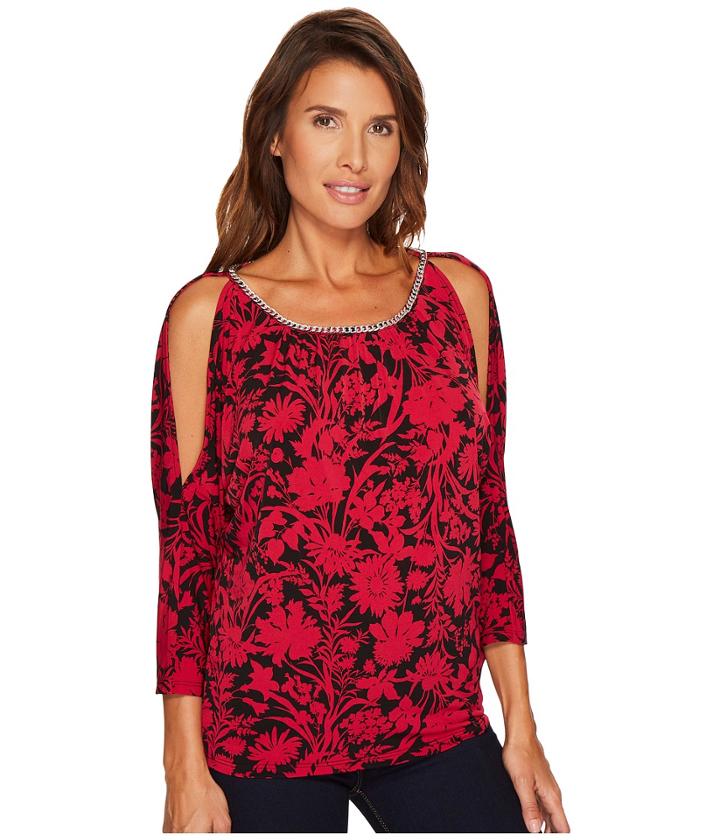 Michael Michael Kors - Garden Chain Cold Shoulder Top