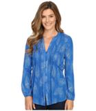 Lucky Brand - Feather Print Blouse