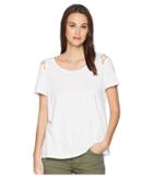 Michael Stars - Supima Cotton Slub Short Sleeve Scoop Neck Swing Top