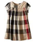 Burberry Kids - Check Dress W/ Ruched Panel