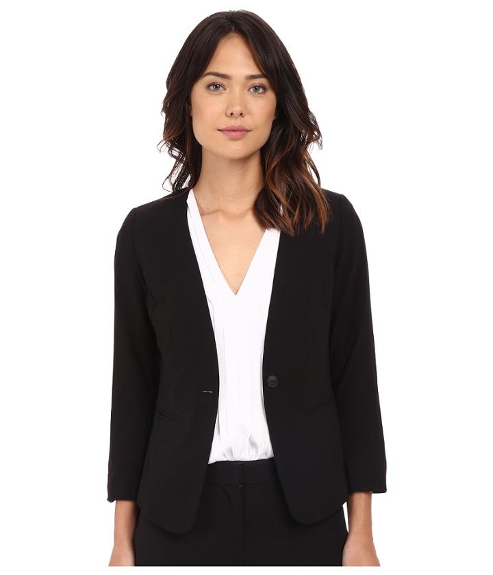 Kensie - Stretch Crepe Collareless Blazer Ks2k2165