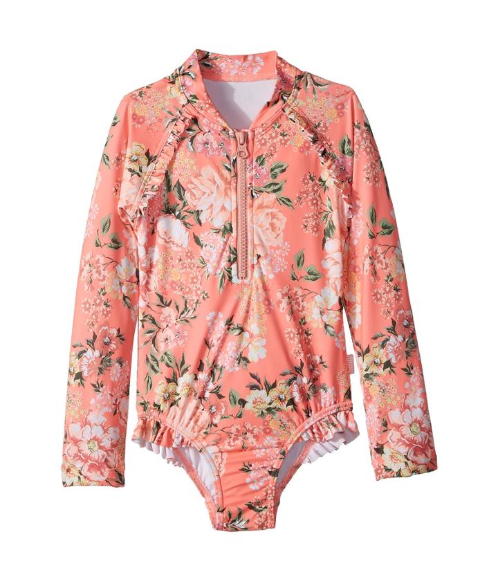 Seafolly Kids - Forget Me Not Long Sleeve Surf Tank One-piece