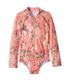 Seafolly Kids - Forget Me Not Long Sleeve Surf Tank One-piece