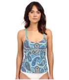 Trina Turk - Provence Paisley Over The Shoulder Tankini