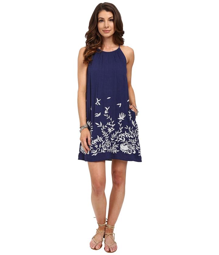 Lucky Brand - Floral Embroidered Dress