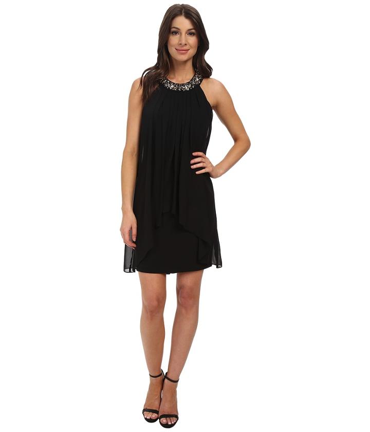 Vince Camuto - Sleeveless Trapeze With Beaded Neck