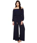 Vince Camuto - Off The Shoulder Long Sleeve Jumpsuit