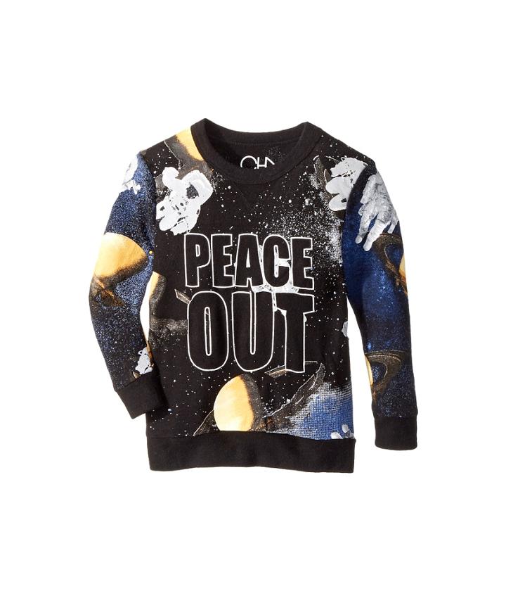Chaser Kids - Extra Soft Moon Man/peace Out Long Sleeve Sweatshirt