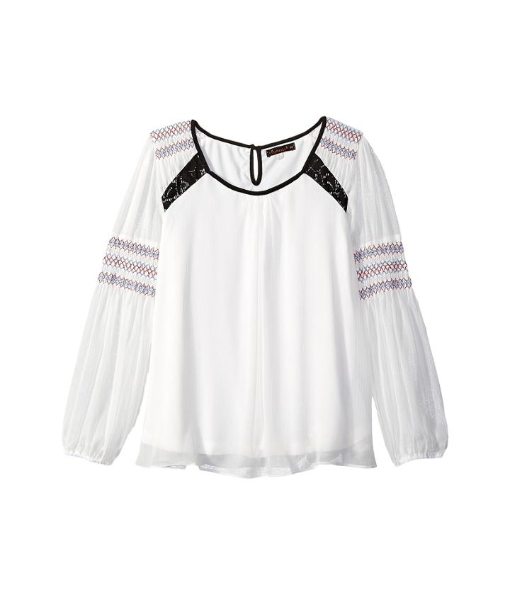 Ella Moss Girl - Mila Long Sleeve Peasant Top
