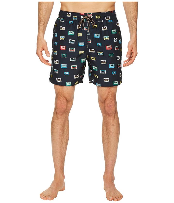 Original Penguin - Reversible Cassette Tape Swim Trunks