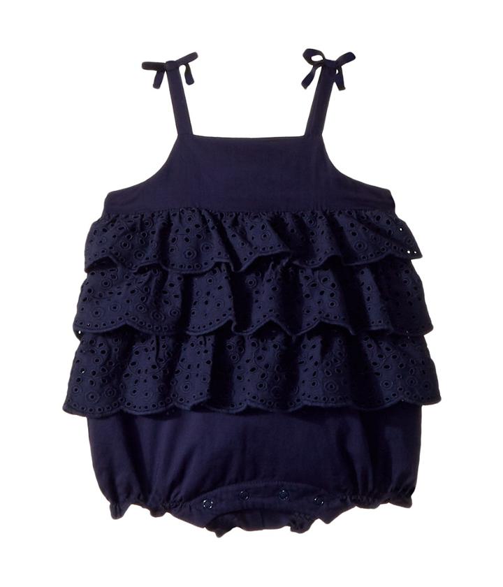 Janie And Jack - Tiered Eyelet Bubble One-piece