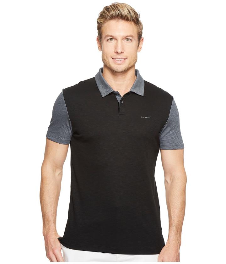 Calvin Klein - Color Block Lyocel Polo Shirt