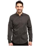 Calvin Klein - Long Sleeve Twill Herringbone Button Down Shirt