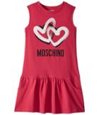 Moschino Kids - Sleeveless Heart Logo Graphic Dress