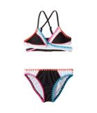 Hobie Kids - Keep The Piece Embroidered Wrap Bra And Hipster