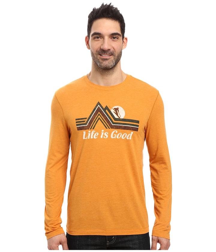 Life Is Good - Downhill Long Sleeve Cool Tee