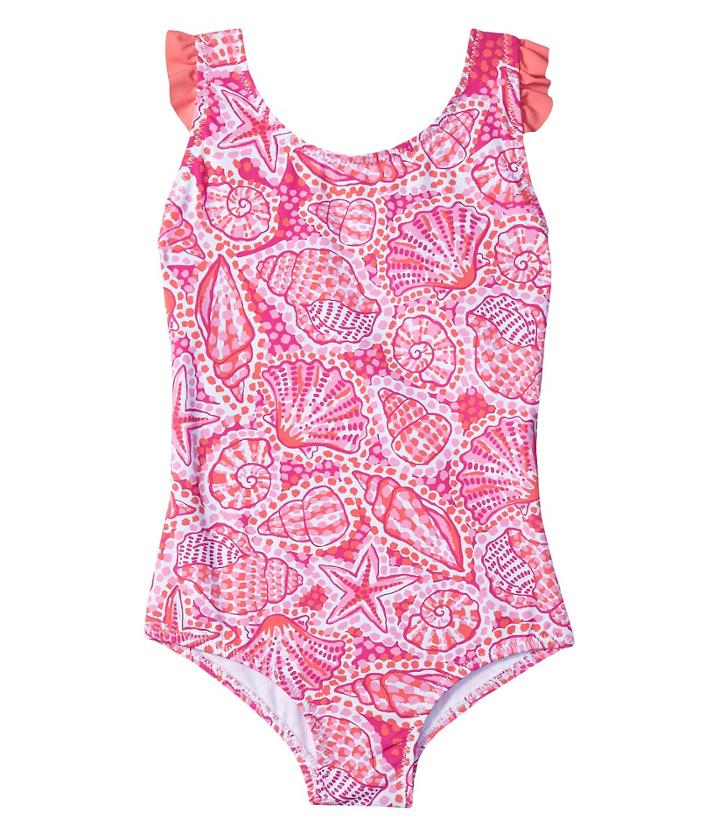Hatley Kids - Pink St. Barts One-piece Ruffle Swimsuit