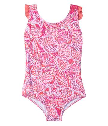 Hatley Kids - Pink St. Barts One-piece Ruffle Swimsuit