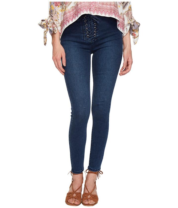 Free People - High Lace Leggings - Indigo