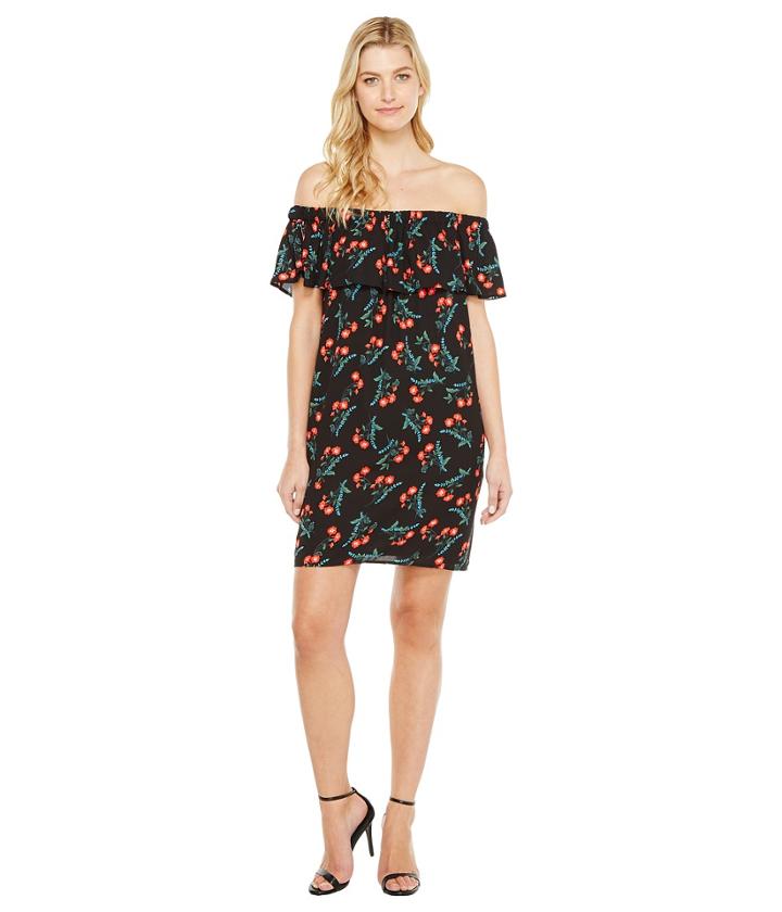 Vince Camuto - Ruffle Off Shoulder Tropic Spritz Dress