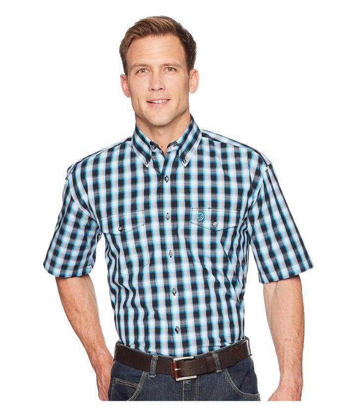 Wrangler - George Strait Short Sleeve Two-pocket Plaid